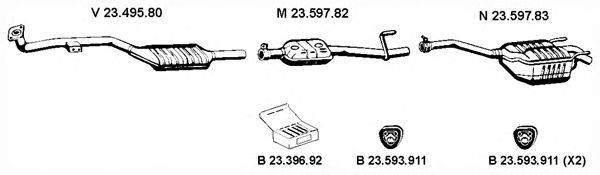 EBERSPACHER 232451 Система випуску ОГ