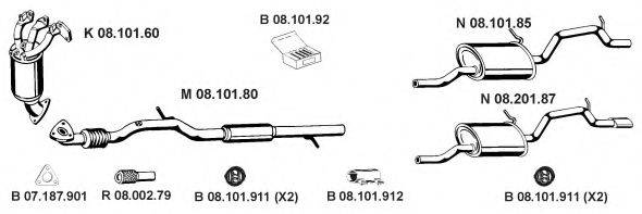 EBERSPACHER 082539 Система випуску ОГ