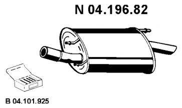 EBERSPACHER 0419682 Глушник вихлопних газів кінцевий