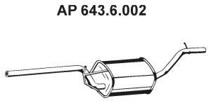 EBERSPACHER 6436002 Середній глушник вихлопних газів