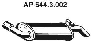 EBERSPACHER 6443002 Глушник вихлопних газів кінцевий