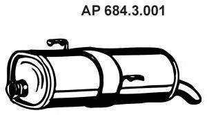 EBERSPACHER 6843001 Глушник вихлопних газів кінцевий