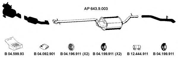 EBERSPACHER AP2151 Система випуску ОГ