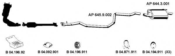 EBERSPACHER AP2154 Система випуску ОГ