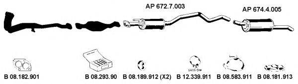 EBERSPACHER AP2231 Система випуску ОГ