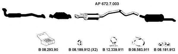 EBERSPACHER AP2268 Система випуску ОГ