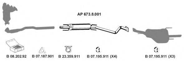 EBERSPACHER AP2304 Система випуску ОГ