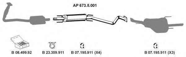 EBERSPACHER AP2307 Система випуску ОГ