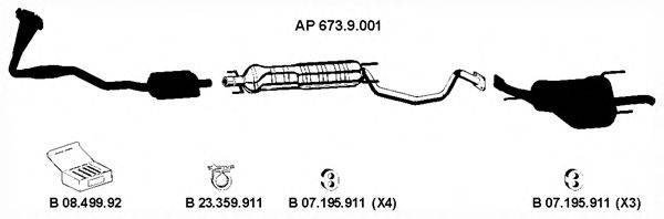 EBERSPACHER AP2310 Система випуску ОГ