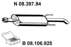 EBERSPACHER 0839784 Глушник вихлопних газів кінцевий