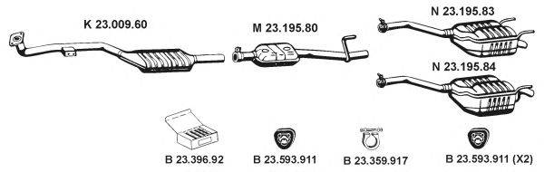 EBERSPACHER 232498 Система випуску ОГ