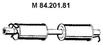 EBERSPACHER 8420181 Середній глушник вихлопних газів
