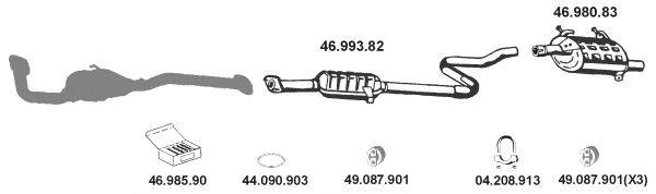 EBERSPACHER 462033 Система випуску ОГ