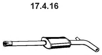 EBERSPACHER 17416 Середній глушник вихлопних газів