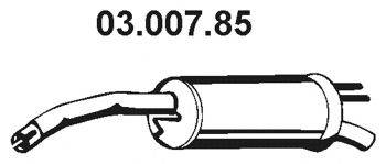 EBERSPACHER 0300785 Глушник вихлопних газів кінцевий