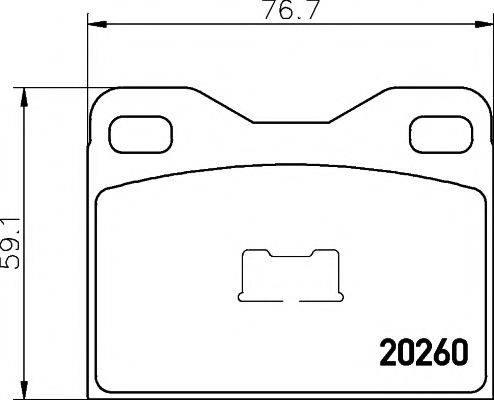 MINTEX MDB1103 Комплект гальмівних колодок, дискове гальмо