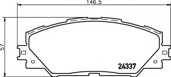 MINTEX MDB2786 Комплект гальмівних колодок, дискове гальмо