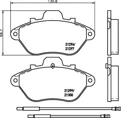 MINTEX MDB1426 Комплект гальмівних колодок, дискове гальмо