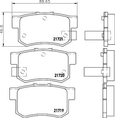 MINTEX MDK0054 Комплект гальм, дисковий гальмівний механізм