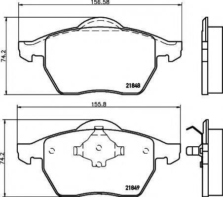 MINTEX MDK0069 Комплект гальм, дисковий гальмівний механізм