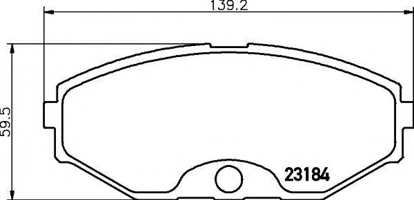 MINTEX MDB2179 Комплект гальмівних колодок, дискове гальмо