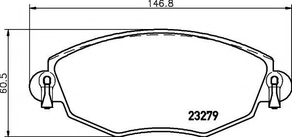 MINTEX MDB2062 Комплект гальмівних колодок, дискове гальмо