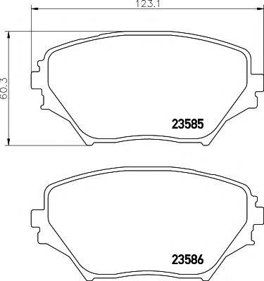 MINTEX MDB2155 Комплект гальмівних колодок, дискове гальмо