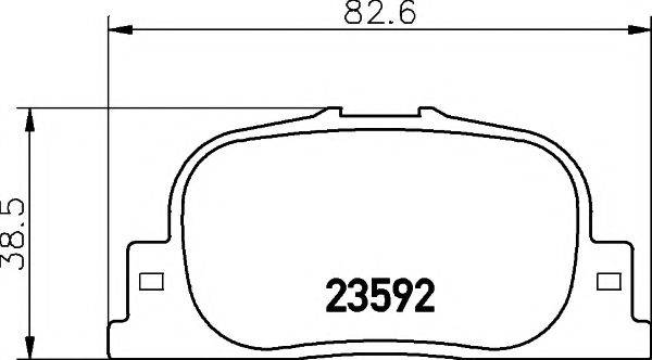 MINTEX MDB2084 Комплект гальмівних колодок, дискове гальмо