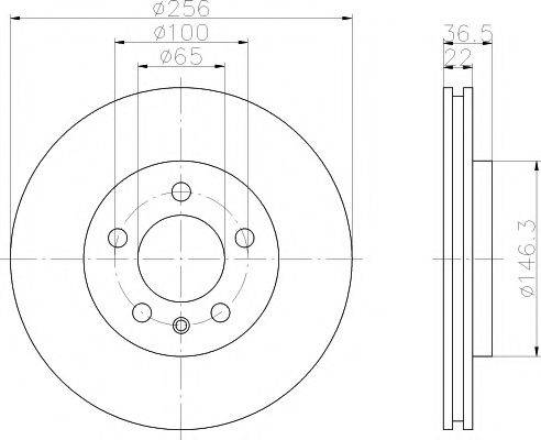 MINTEX MDC1019 гальмівний диск