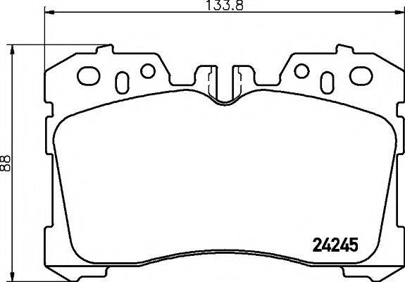 MINTEX MDB2761 Комплект гальмівних колодок, дискове гальмо