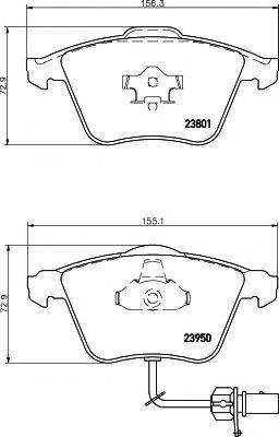 MINTEX MDB2694 Комплект гальмівних колодок, дискове гальмо