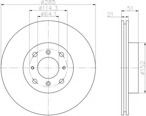 MINTEX MDC440 гальмівний диск