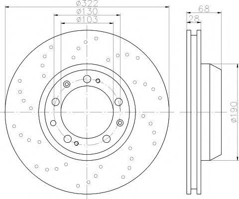 MINTEX MDC2355L гальмівний диск