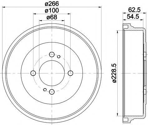 MINTEX MBD271 Гальмівний барабан