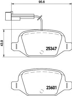 MINTEX MDB3204 Комплект гальмівних колодок, дискове гальмо