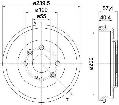 MINTEX MBD359 Гальмівний барабан