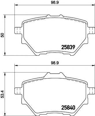 MINTEX MDB3401 Комплект гальмівних колодок, дискове гальмо