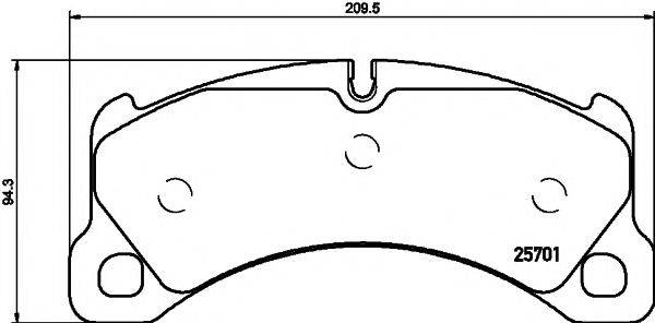 MINTEX MDB3439 Комплект гальмівних колодок, дискове гальмо