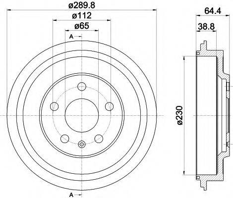 MINTEX MBD366 Гальмівний барабан