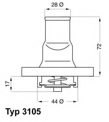 WAHLER 310587D Термостат, охолоджуюча рідина