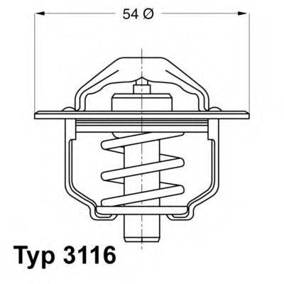 WAHLER 311682D Термостат, охолоджуюча рідина