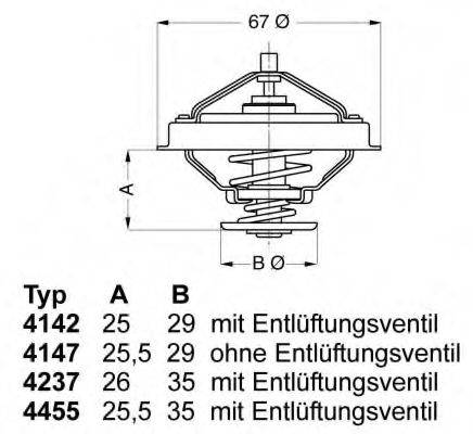 WAHLER 445580D Термостат, охолоджуюча рідина