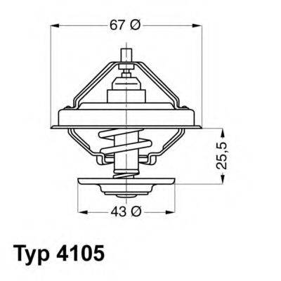 WAHLER 410571D Термостат, охолоджуюча рідина