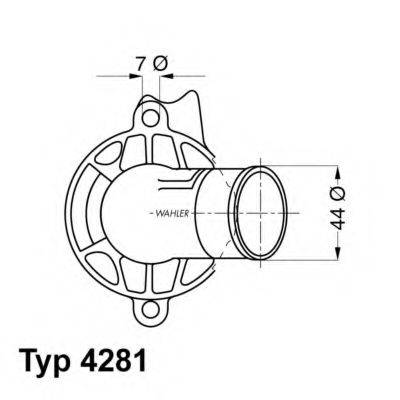 WAHLER 428187D Термостат, охолоджуюча рідина