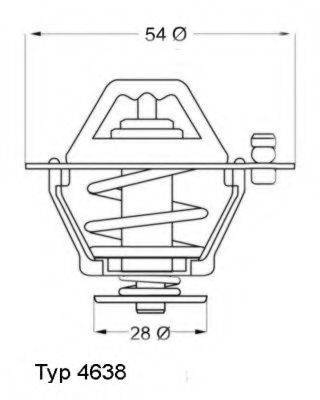 WAHLER 463876D Термостат, охолоджуюча рідина