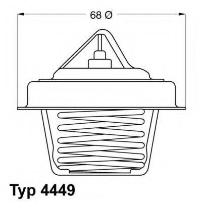 WAHLER 444984D Термостат, охолоджуюча рідина