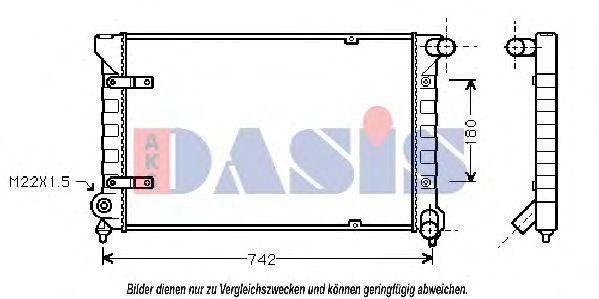 AKS DASIS 040900N Радіатор, охолодження двигуна