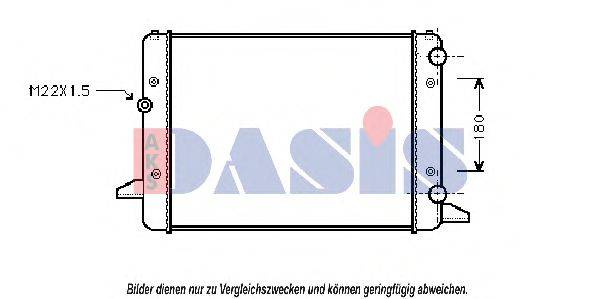 AKS DASIS 041920N Радіатор, охолодження двигуна