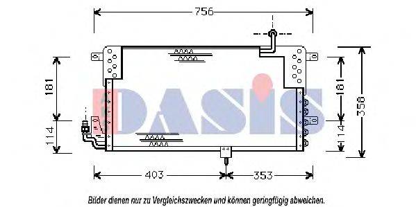 AKS DASIS 042190N Конденсатор, кондиціонер