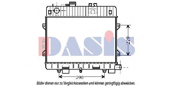 AKS DASIS 050340N Радіатор, охолодження двигуна